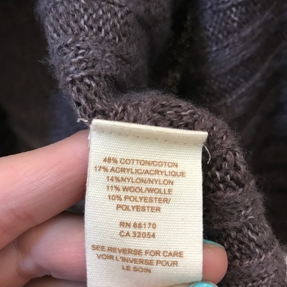 Free People purple cardigan sweater knit fuzzy med - Picture 6 of 7